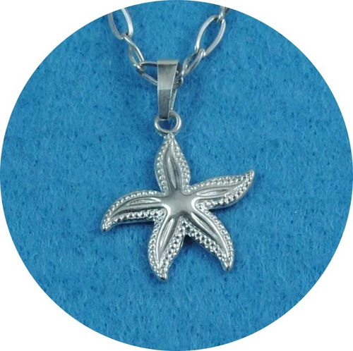 Dije Estrella De Mar Plata Fina Ley.925 D38