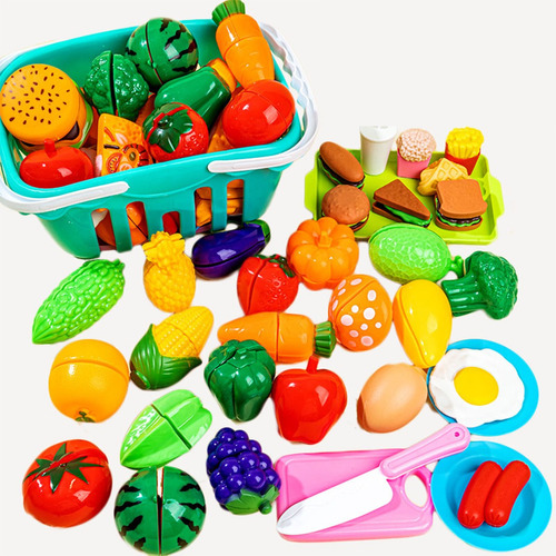 Cocina De Juguete Infantil 70pcs,corta Frutas Verduras Juego