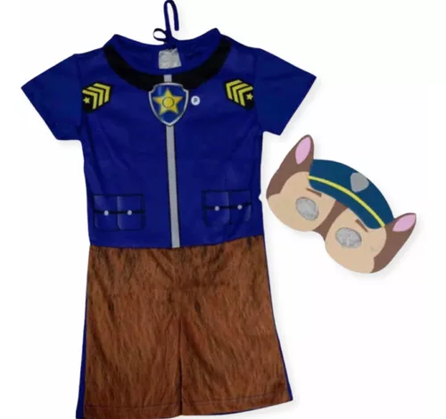 Conjunto Fantasia Infantil Policial em Poliéster + Brinde