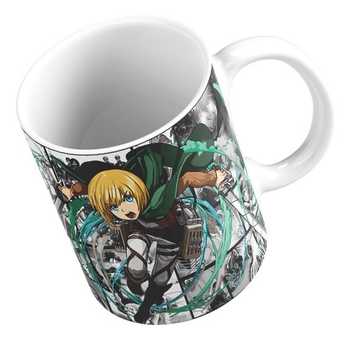Taza Mug 11oz Anime Shingeki No Kyojin Ataque Titanes Armin