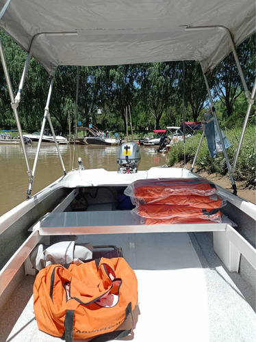 Imagen 20 de 21 de Bote Lancha Open Tracker Tozoli 430 Matrizado Honda 20 Hp