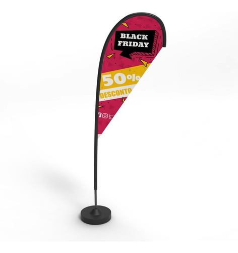 Imagem 5 de 5 de Wind Banner Fly Flag Dupla Face Somente Bandeira Sem Hastes