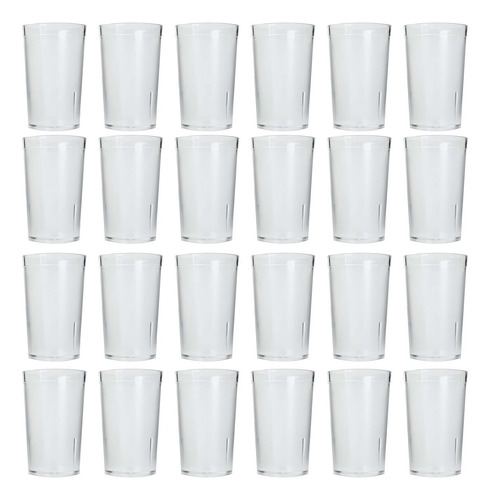 24 Vasos De Policarbonato 295 Ml / 10 Oz Vencort