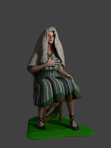 Virgen Maria Para Belen Completo- Arte Plastico
