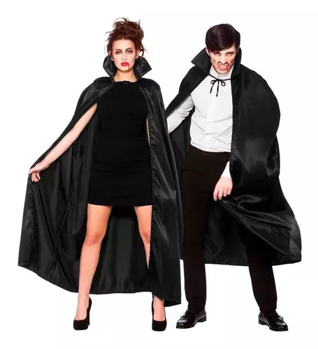 Capa Fantasia Vampiro Zorro Drácula Halloween Adulto Cosplay - Escorrega o  Preço