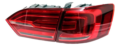 Kit Lanterna Traseira Jetta 2011 12 13 2014 Com Led 4 Peças