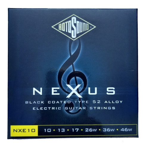 Imagen 1 de 2 de Cuerdas Guitarra Eléctrica Nexus Rotosound Nexus Nxe10