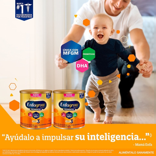Imagen 3 de 8 de Leche De Crecimiento Enfagrow Etapa 3, 2 Latas De 800 G