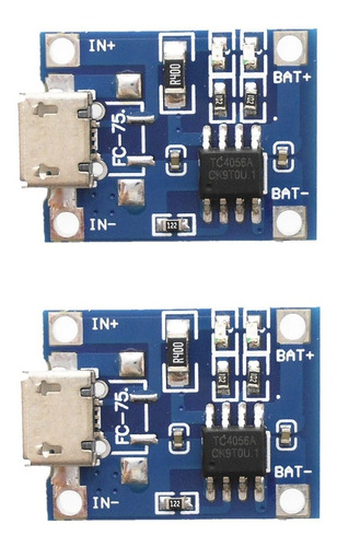 Cargador Bateria Litio Tp4056 Fc-75 2 Unidades