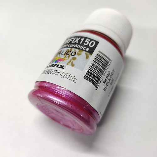 Kit 7x Tinta Ceramica Porcelana Decorfix 150 37ml Nova Cores