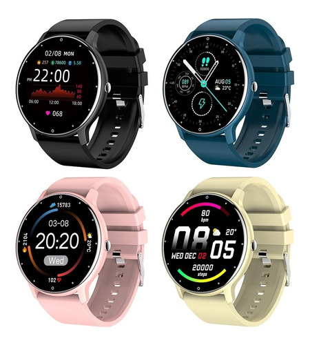 Reloj Inteligente Pulsera Zl02 Deportivo Mujeres Hombres