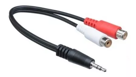 Cable Plug 3.5 Macho A 2 Rca Hembra 1.8 Metros Marca Wash