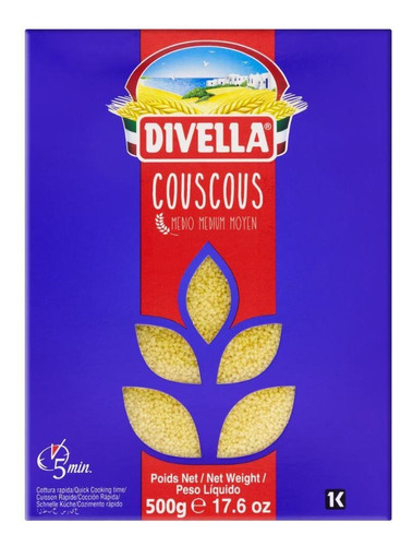 Couscous Italiano Divella Caixa 500g