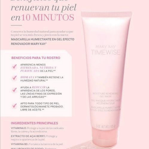 Nueva ! Mascarilla En Gel Mary Kay Todo Tipo De Piel Full