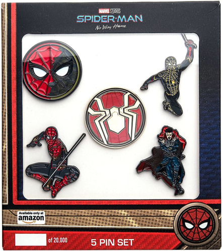 Imagen 1 de 4 de Marvel Studios: Spider-man  No Way Home  - Juego De 5 Pines 