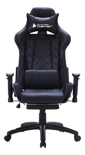 Cadeira Gamer Bluecase Platinum, Preto, Reclinável