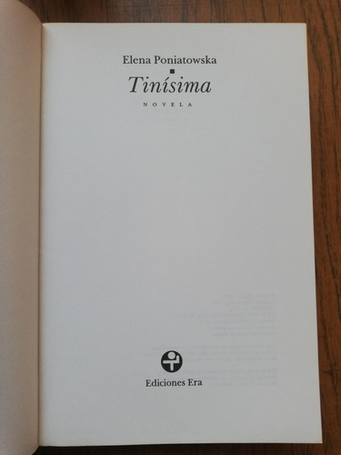 Elena Poniatowska Tinísima (Usado)