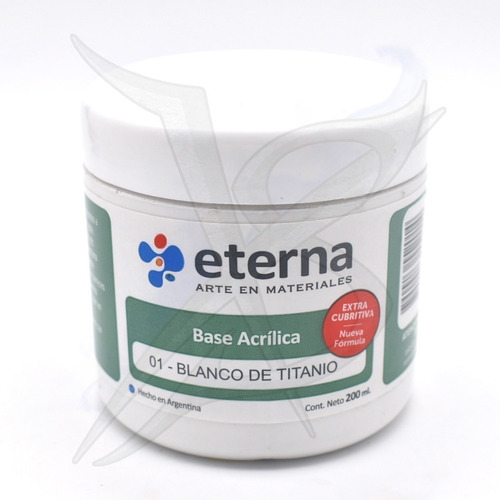 Base Acrilica - Eterna 200 Cc Blanco Titanio - Xion Store