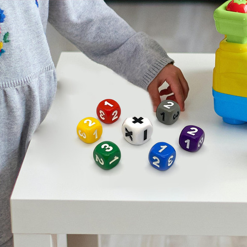 Juego De Dados De Enseñanza De 7 Piezas Manipuladores De