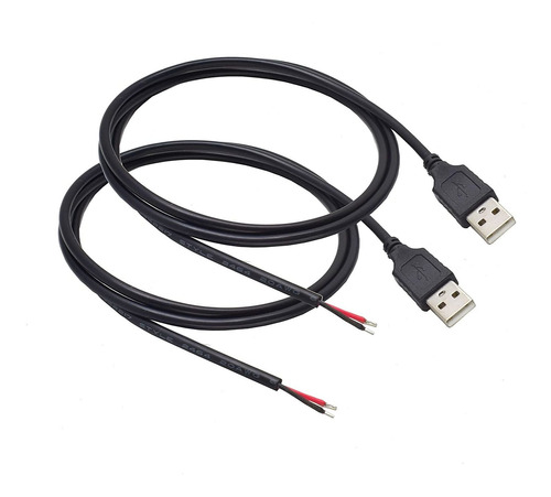 2 Uds., 1m3,3 Pies, 20awg, Usb 2,0, Enchufe Macho, Cabl...