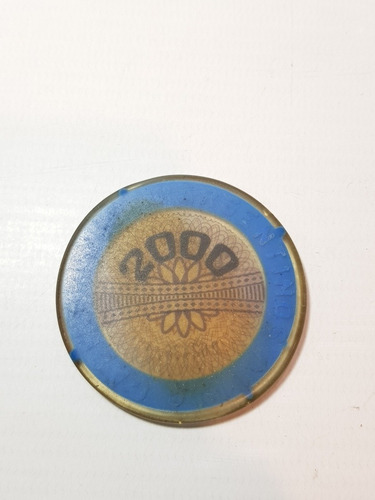 Imagen 5 de 7 de Antiguas Fichas Casino 2000 Lote X 2 Ro 1980