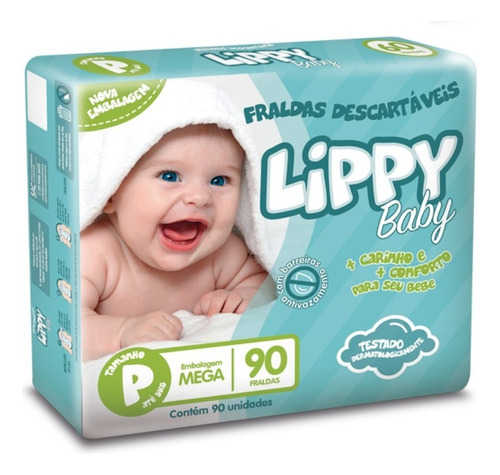 Fralda Infantil Lippy Baby P/m/g/eg/xxg Atacado Tamanho Pequeno (P)