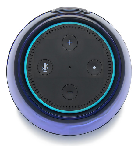 Alto-falante Bluetooth recarregável Ihome Iav5 para Amazon Echo Dot Color Black 110v