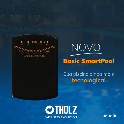 Central Led Basic Smartpool Tholz+fonte 60w+ 3 Leds 15w Rgbw
