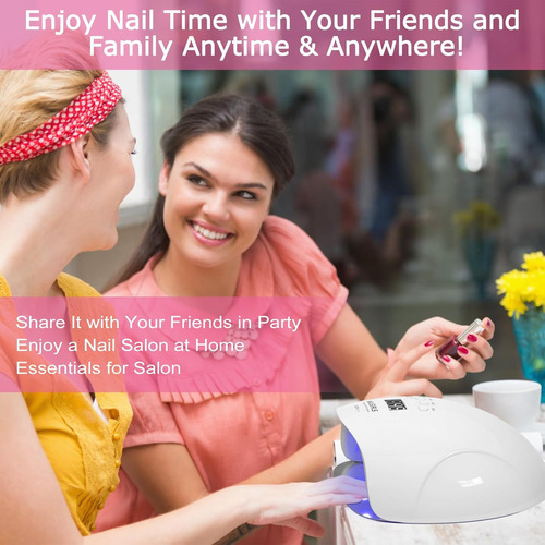 Nailgirls Lámpara De Uñas Led Uv De 150 W Con Sensor Automát