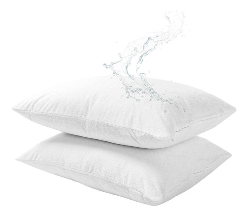 Fundas De Almohadas 90x50 Impermeable Pack X2 Decohoy Oferta