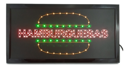 Anuncio Letrero Luminoso Led Hamburguesas 246-413