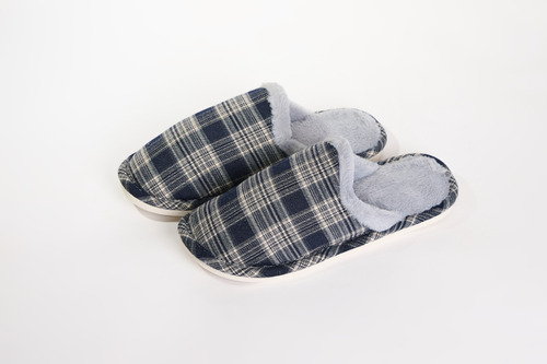 Pantuflas Escocesas Acolchonadas Talle 38 A 44 / 5 Colores 