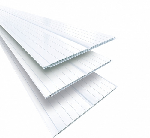 Pack 12 Uni. Cielorraso Pvc 6 Mts X 20 Cm Blanco 14,4 M2