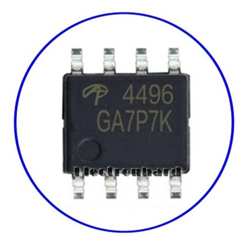 4496 Ao4496 A04496 Ao A0 Mosfet Canal N 30v 10a 3,1w Sop-8