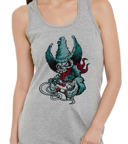 Musculosa Calavera Jugando Videojuegos Skull Game