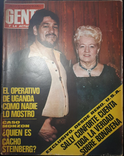 Revista Gente 573 1976 Bonavena Monzon Iris Scaccheri Larrea