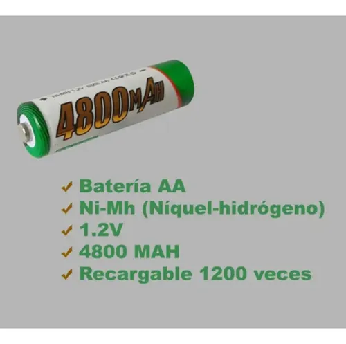 Pilas Recargables Doble Aa X4 Batería De 1.2 V