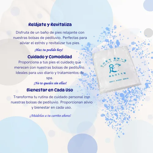 Bolsas De Pediluvio Pack X25