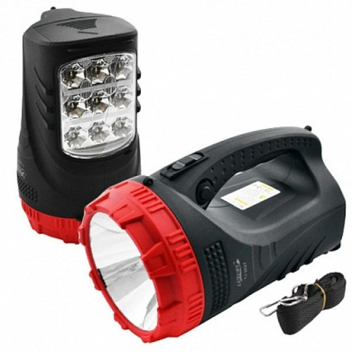 Linterna Recargable Foco Manual 9 Led 3w 1.2 Candelas