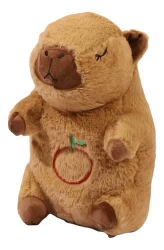 Capibara Que Respira Peluche De Apego Antiestres Para Dormir Marrón 30cm