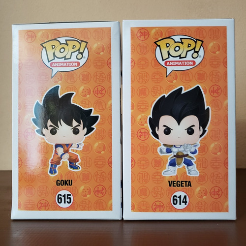 Funko Pop! Dragon Ball Z Goku #615 Y Vegeta #614 Originales (Usado)