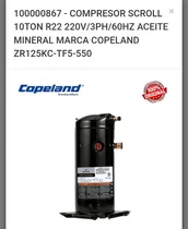 Comprar Compresor Scroll 10ton R22 220v\u002F3ph\u002F60hz Marca Copeland