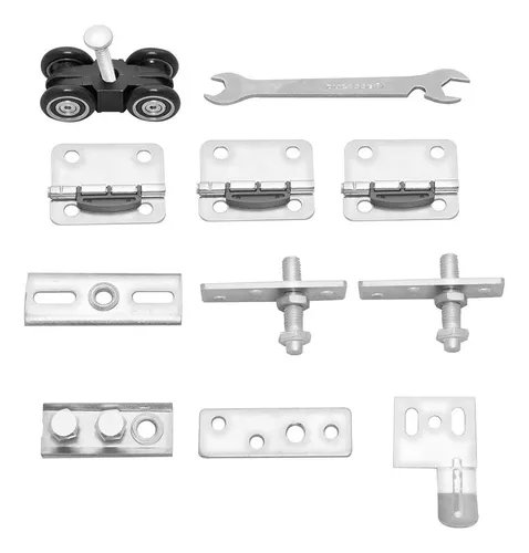 Kit Herrajes Dn-80 Pl 4 Hojas Ducasse Para Puertas Plegables