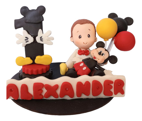Vela Mickey Mouse Pasta Flexible Personalizada