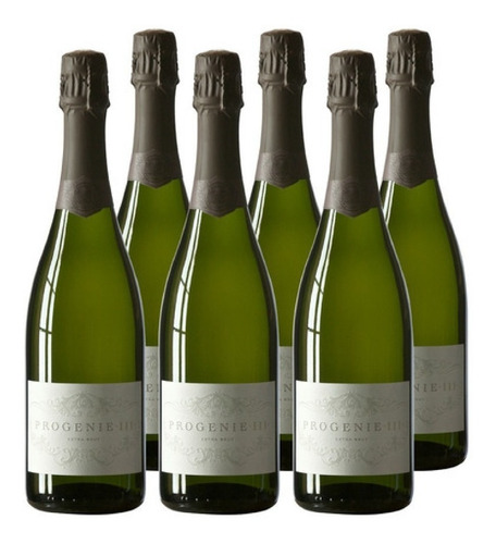 Imagen 1 de 3 de Caja X 6 Espumante Progenie Ill 3 Extra Brut Bodega Vistalba