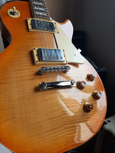 Guitarra Eléctrica Epiphone Les Paul Standard Korea Diestro Lemon Burst Palo De Rosa (Usado)
