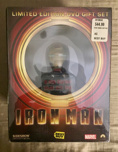 Iron Man Dvd Ltd. Ed. Gift Set Busto Exclusivo Best Buy