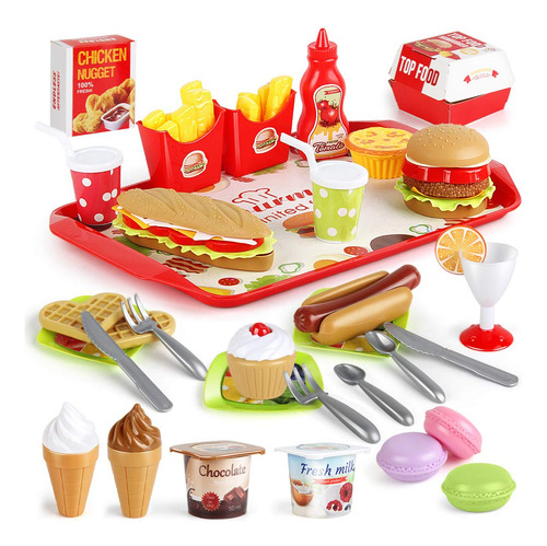 Juego De Comida Rápida 59 Piezas Cocina Accesorios Extracció
