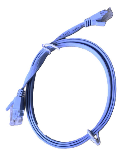 Patch Cord Plano Cat 6 1m Celeste