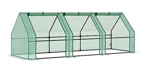 Outsunny Greenhouse Mini Portátil Con Grandes Puertas De Cre